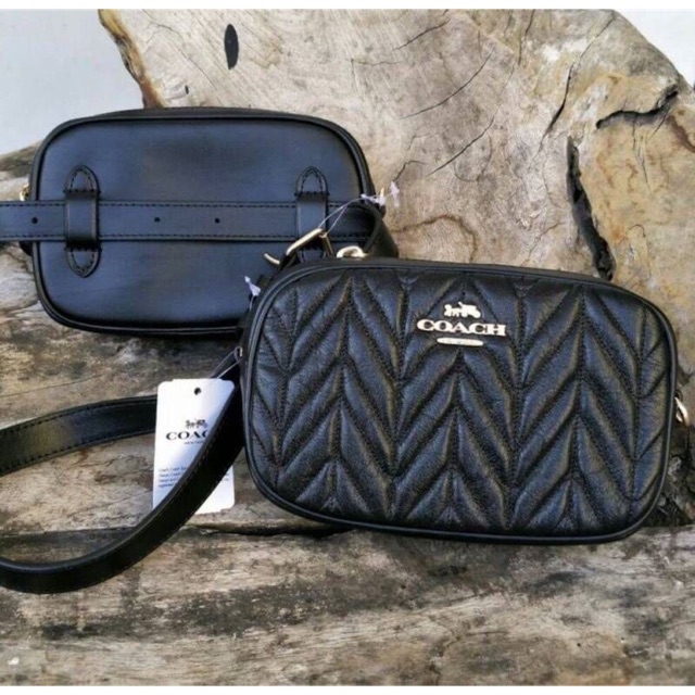 Coach convertible belt bag with quilting shop