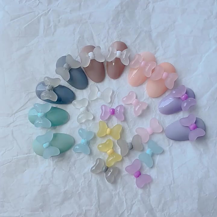 curtes-cute-nail-art-ornament-popular-manicure-accessories-bowknot-nail-art-jewelry-three-dimensional-multicolor-exquisite-frosted-jelly-bowknot-diy-nail-art-decoration-multicolor