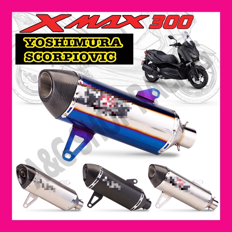 xmax300-ปลายท่อyoshimura-r77-ตรงรุ่น-คอท่อxmax3000ใส่ปี2017-2021-ท่อแต่ง-ท่อสูตร-คอท่อ-ท่อ-ปลายท่อ