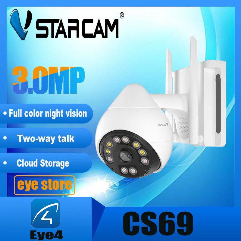 Vstarcam CS69 New 2022 กล้องวงจรปิดไร้สาย Outdoor ความละเอียด 3MP(1296P ...