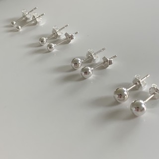 (โค้ด X8SFXJ ลด 20%) A.piece  ต่างหูเงินแท้ [all silver 925] Dot earrings (275)