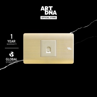 ART DNA รุ่น A85 Telephone Socket  Size M สีทอง design switch สวิตซ์ไฟโมเดิร์น สวิตซ์ไฟสวยๆ ปลั๊กไฟสวยๆ