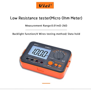 Milliohmmeter เครื่องทดสอบความแม่นยําสูง ไมโครโอห์มมิเตอร์ VC480C+