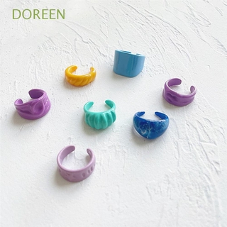 Doreen แหวนแฟชั่นสไตล์เรโทรสําหรับผู้หญิง