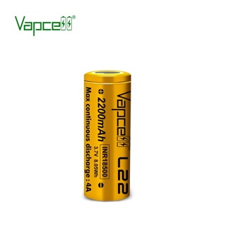 Vapcell INR18500 L22 ความจุ 2200mAh 1 ก้อน ของแท้