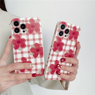 เคสซิลิโคนนิ่ม ลายดอกไม้สีแดง สําหรับ Redmi 9A 7 8 8A 9 Note 7 PRO Note 8 PRO 9C 9T Note 9 PRO 9S Note 10 PRO 5G 10S Note 11 PRO + 5G 11S Redmi9C Redmi9A 10C