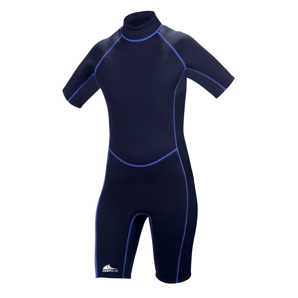 ชุดdeep-blue-sportflex-shorty-wetsuit-3mm-black