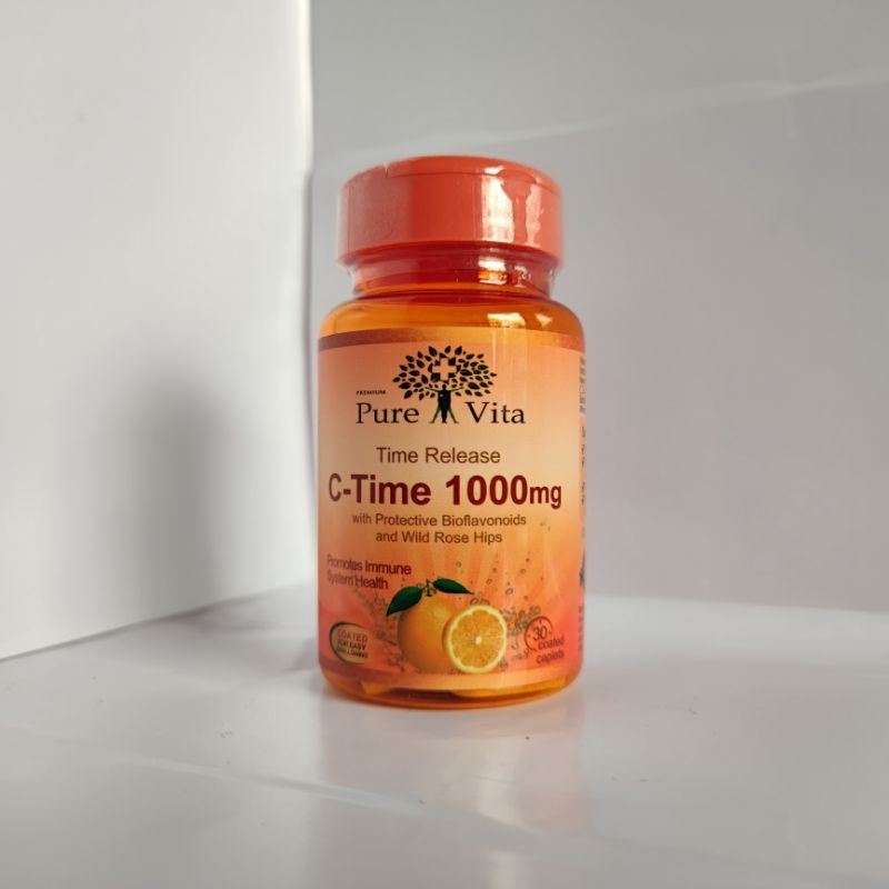 pure Vita c time 1000mg. 30เม็ด วิตามินซี 1000มก. vitamin vitamin c