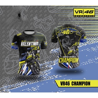 เสื้อกีฬาแขนสั้น ลาย Extreme Valantino Rossi 46 Champion