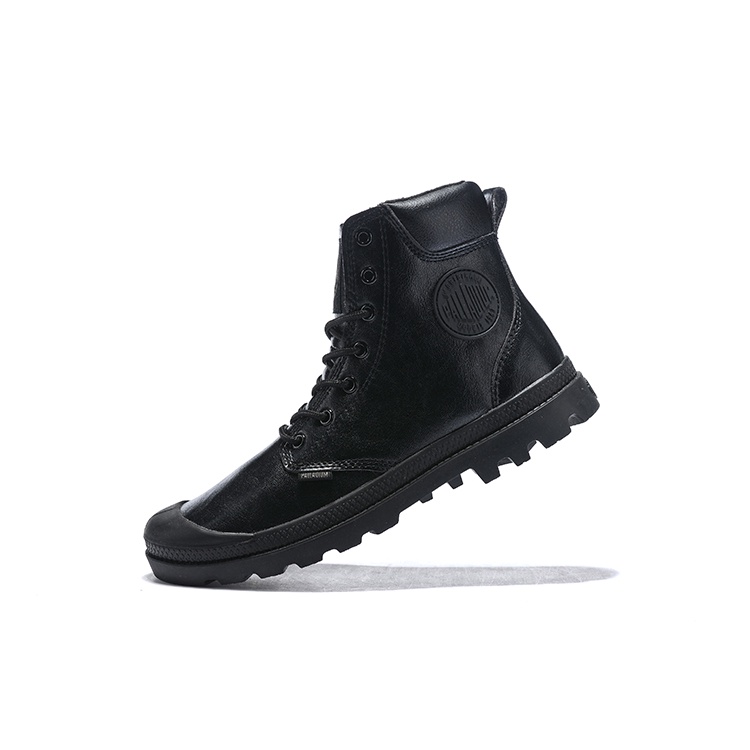 100-original-palladium-mens-black-matte-leather-martin-boots-40-44