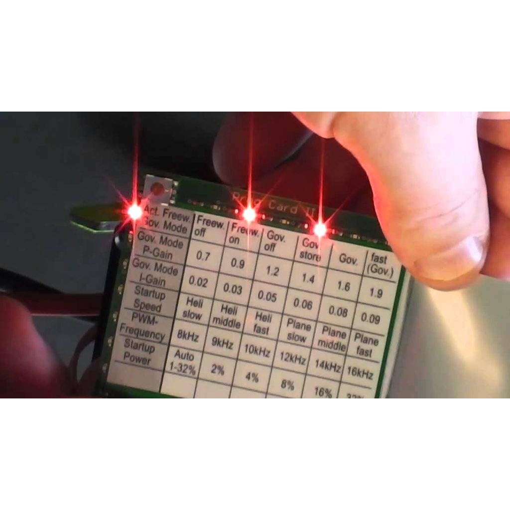 ICE YPG YEP ESC Program card แผ่นโปรแกรมสปีด ใช้ตั้งค่าสปีดแบบละเอียด ...