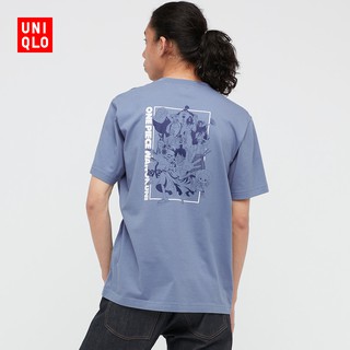 Uniqlo เสื้อยืด พิมพ์ลายอนิเมะวันพีช สําหรับผู้ชาย และผู้หญิง 4406738843