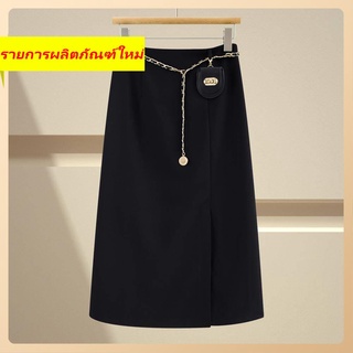 Boxer Skirt ใหม่ Slim High High Retro ม.id -length A -line skirt