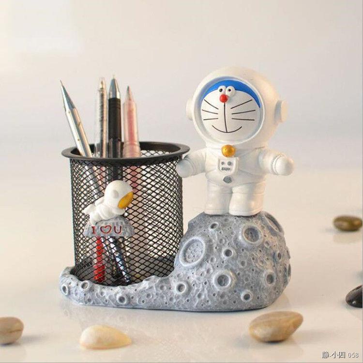 เตรียมจัดส่งa-กล่องดินสอมินิมอล-ชั้นใส่ปากกา-กล่องใส่ปากกาตั้งโต๊ะ-creative-spaceman-jingle-cat-ผู้ถือปากกานักบินอวกาศเ