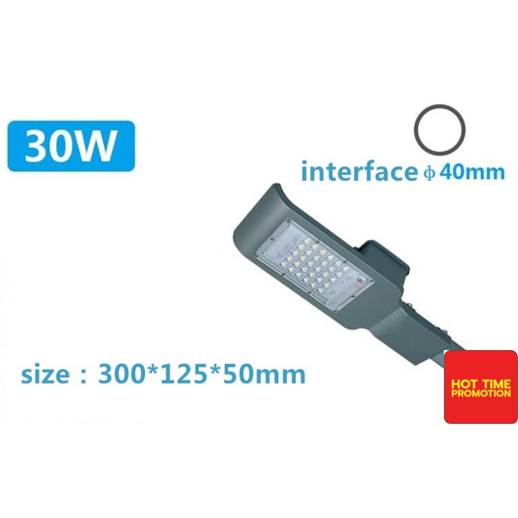 โคมไฟled-โคมไฟถนน-แบบต่อไฟบ้าน-led-electric-street-light-outdoor-30w-เฉพาะโคม