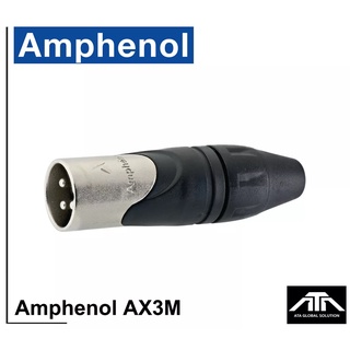 Amphenol AX3M ขั้วต่อเครื่องเสียง AX Series XLR 3 Pin, Male Cable สายสัญญาณเสียง ขั้วเสียง ขั้วต่อสายเครื่องเสียง