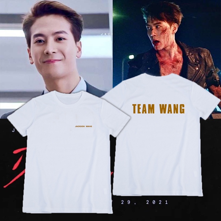 เสื้อยืดสีดำอินเทรนด์dj8i-29-เวอ-พร้อมส่ง-เสื้อยืดทีมหวัง-team-wang-jackson-wang-got7-เสื้อยืด-เสื้อยืดช-หลวม