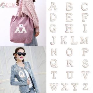 diacha แพทช์สติ๊กเกอร์ตัวอักษร a - z ตกแต่งเสื้อผ้า