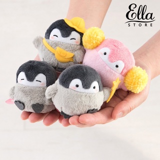 Ellastore123 จี้ตุ๊กตาเพนกวินน่ารัก แบบนิ่ม ขนาด 7 ซม. สําหรับตกแต่งกระเป๋า