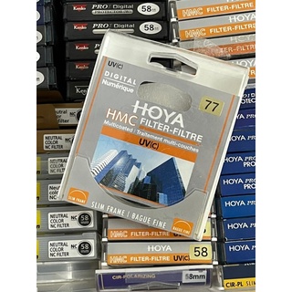 สินค้า Filter (มือสอง) HOYA HMC UV แท้ สภาพดี 95%+ คัดแล้ว มีหลายขนาด 40.5-82mm  มีกล่อง