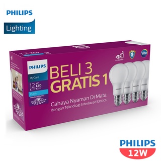 ภาพหน้าปกสินค้า❗❗ จัดส่งรวดเร็วในกรุงเทพ ❗❗[PHILIPSแพ็คประหยัดสุดคุ้ม]  หลอดไฟ PHILIPS LED bulb 12W E27 Daylight แพ็ค 4 หลอด ที่เกี่ยวข้อง