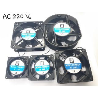 ภาพขนาดย่อของภาพหน้าปกสินค้าพัดลมระบายความร้อน AC 220V. 2 สาย ขนาด 3" , 3.5" , 4.5" , 5" , 6" จากร้าน benz_bright บน Shopee