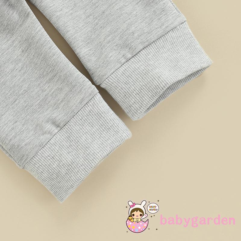 babygarden-ชุดเสื้อยืดคอกลม-แขนสั้น-พิมพ์ลายตัวอักษร-กางเกงขายาว-สีพื้น-สําหรับเด็กผู้ชาย-อายุ-0-3-ปี