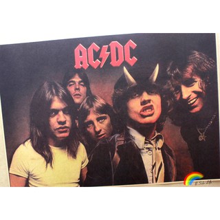 โปสเตอร์ติดผนัง ลายศิลปิน AC/DC Rock ขนาด 42x30 ซม. สำหรับติดตกแต่งผนัง