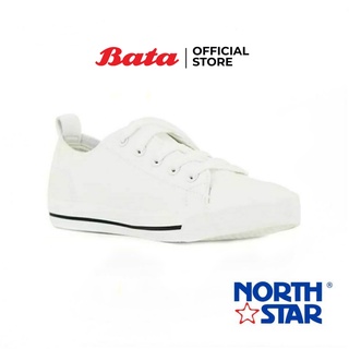 Bata NORTHSTAR-LADIES รองเท้าผ้าใบ LADIES&VALCANISED แบบเชือก สีขาว รหัส 5211121