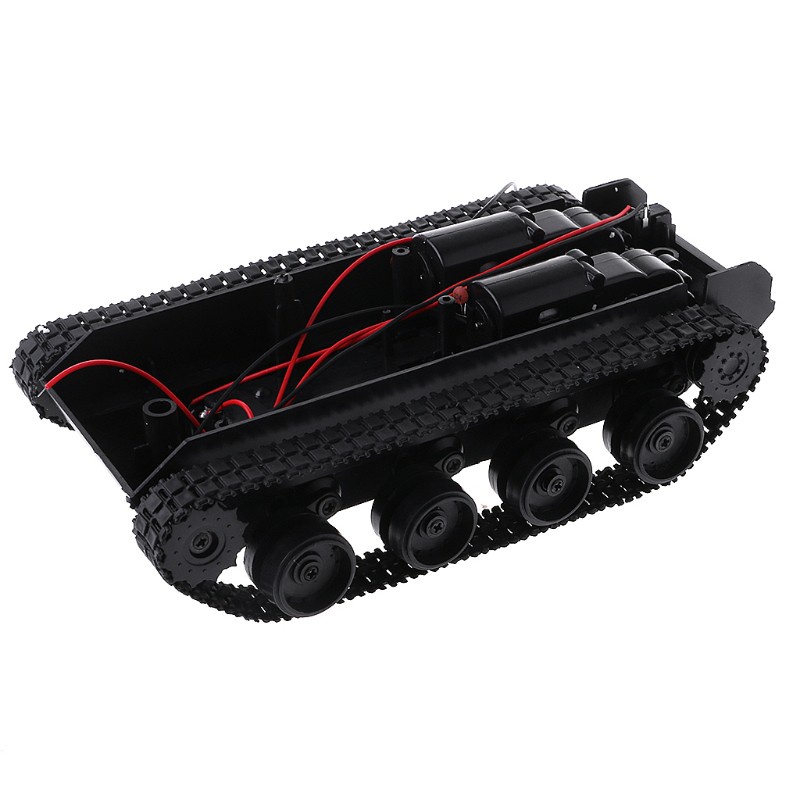 ☈⊕Rc Tank Smart Robot Tank Car Chassis Kit Rubber Track Crawler For ...