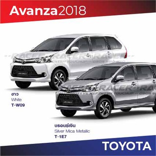 สีแต้มรถ Toyota Avanza 2018 โตโยต้า อแวนซ่า 2018