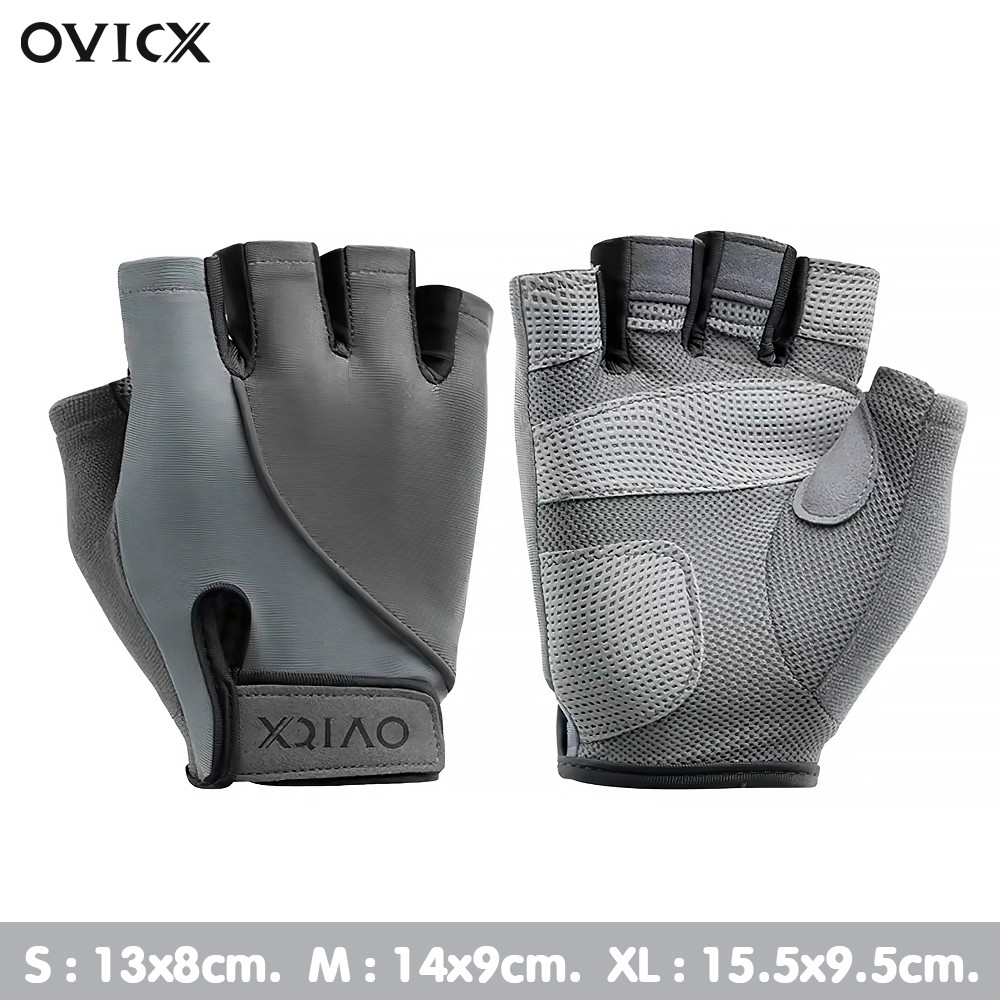 ภาพสินค้าOVICX ถุงมือฟิตเนส Fitness Gloves gym ถุงมือออกกำลังกาย ยกน้ำหนัก เบา ระบายอากาศได้ กันลื่น สำหรับผู้ชายผู้หญิง จากร้าน ovicx_official บน Shopee ภาพที่ 6