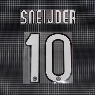 2009-2011 SNEIJDER 10 Inter Milan Home NAME SET Transfer Film