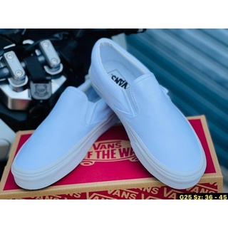 รูปภาพขนาดย่อของVans slip on(A+)ขาวล้วน พร้อมกล่อง ️sz. 36 - 45ลองเช็คราคา