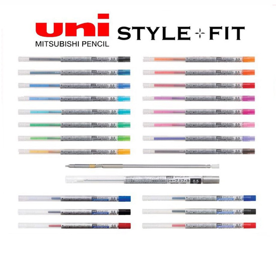 uni Style Fit 0.38 MM และ 0.5 MM StyleFit ไส้ปากกาเจล ไส้ปากกา ไส้ดินสอ ...