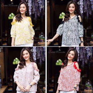 เสื้อผ้าCottonญี่ปุ่นเกรดพรีเมี่ยม เสื้อปักดอกไม้นูน งานฉลุทั้งตัวลวดลายหลากหลาย