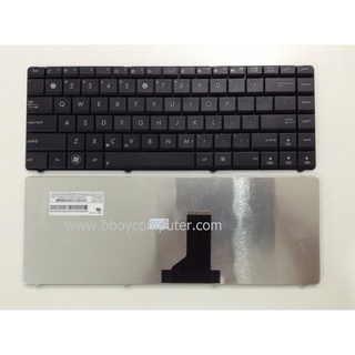 ASUS Keyboard คีย์บอร์ด ASUS N43S X43S X44 X44C N43 N43T N43JM K43T X84 สีดำ ไทย อังกฤษ