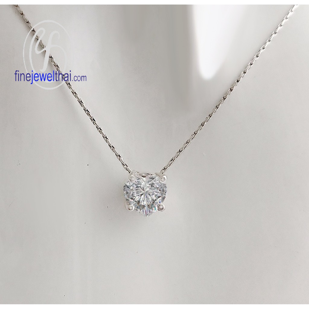 finejewelthai-จี้-เพชร-จี้เพชร-เพชรพรีเมียม-pendant-silver-diamond-cz-p1068cz00e-h