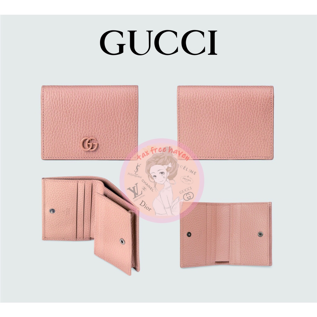 shopee-ถูกที่สุด-100-ของแท้-แบรนด์ใหม่-gucci-gg-marmont-คอลเลกชันหนังบัตร-wallet