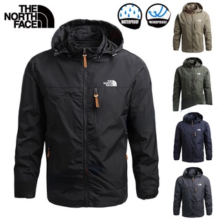 ภาพหน้าปกสินค้าเสื้อแจ็กเก็ตกันฝน มีฮู้ด กันน้ํา ขนาดใหญ่ ลาย The North Face สําหรับผู้ชาย ที่เกี่ยวข้อง