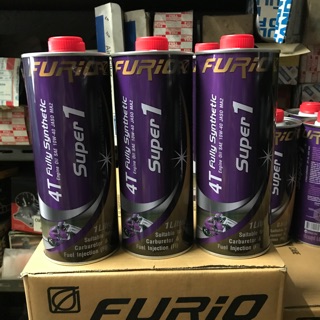 ภาพหน้าปกสินค้าแพ็ค 3 ขวด furio super 1 4T SAE 10w/40 สังเคราะห์100% ขนาด 1 ลิตร และขนาด 0.8 ลิตร ซึ่งคุณอาจชอบราคาและรีวิวของสินค้านี้