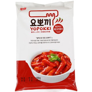 สินค้า ต็อกป๊อกกิซอสเผ็ดมาก Tokpokki Yopokki Hot & Spicy แบบซอง 120g