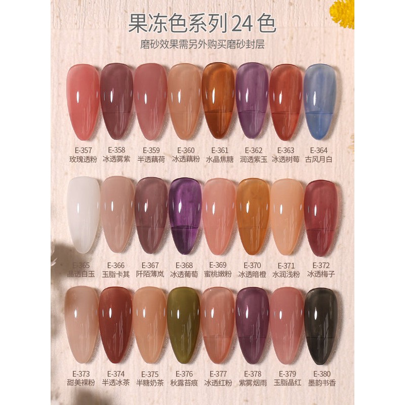 สีเยลลี่-สีเจล-สีเจลเยลลี่-jelly-gaoy-gel-nail-polish-7-3-ml-สีเจลใส-สีเจลพาสเทล-สีทาเล็บเจล-สีทาเล็บ-ยาทาเล็บ-สีใส