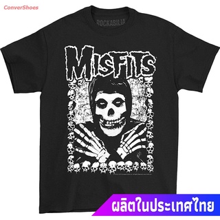 Tee เสื้อเบลาส์ เสื้อยืดกีฬา Impact The Misfits I Want Your Skulls Adult Tee Black Popular T-shirts