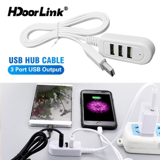 ภาพหน้าปกสินค้าHdoorlink ฮับ Usb อะแดปเตอร์สายชาร์จ Usb 3 พอร์ต Usb 2.0 สำหรับแล็ปท็อป PC คอมพิวเตอร์ ขนาด 1.2 ม ที่เกี่ยวข้อง