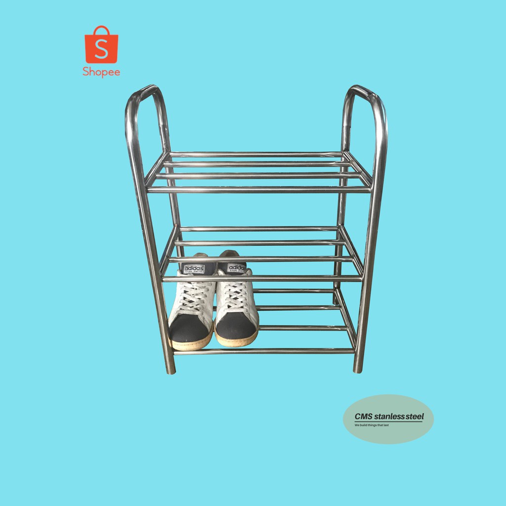 cms-ชั้นวางรองเท้าสแตนเลส-ชั้นวางของ-สแตนเลส-stainless-steel-shoe-rack-stainless-steel-shelf