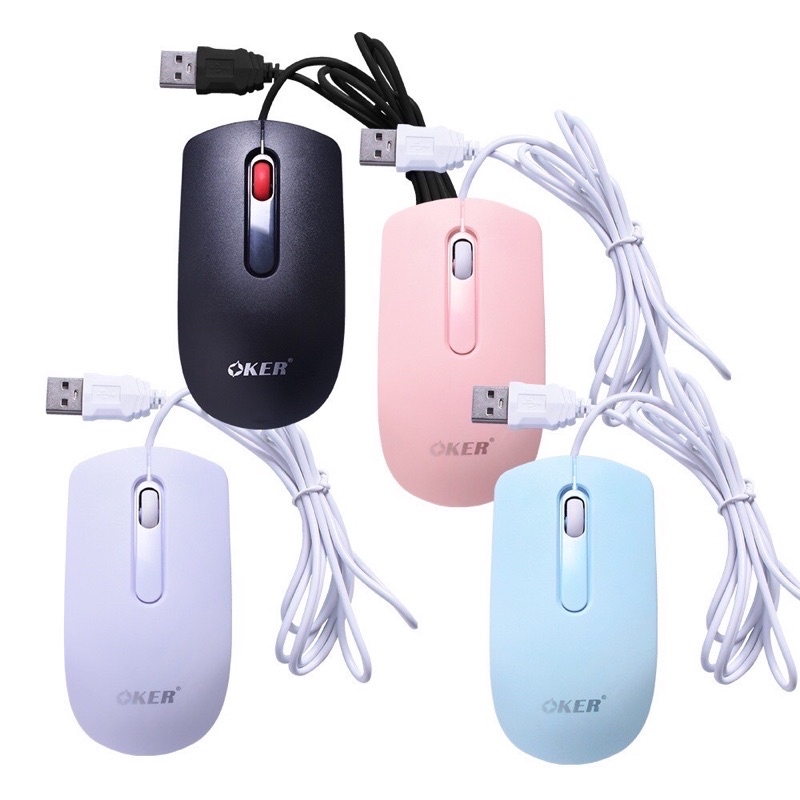 Oker Mouse Optical usb รุ่น M-147 1,200dpi ใช้งานง่าย รูปแบบสวยงามเหมาะ ...