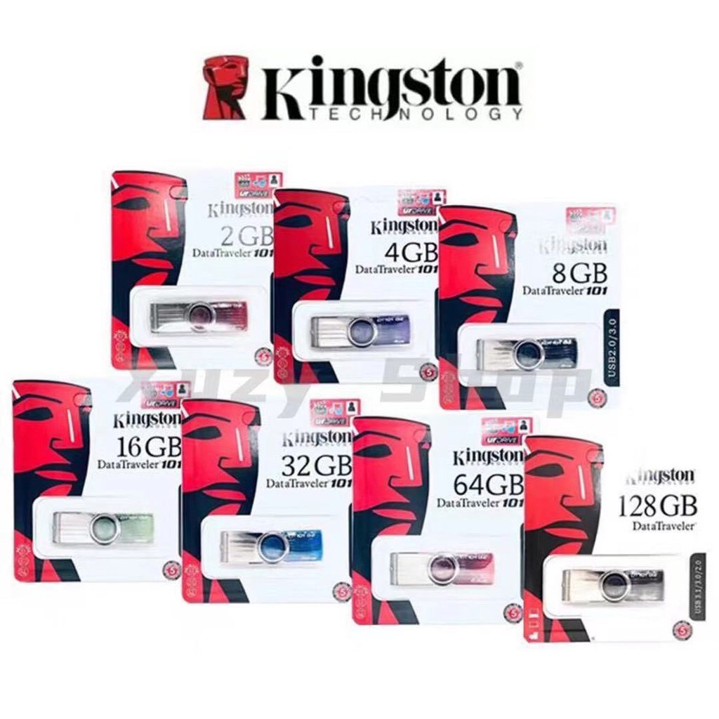 แฟลชไดร์ฟ-2gb-4gb-8gb-16gb-32gbkingston-portable-metal-dt101-g2-usb-flash-drive