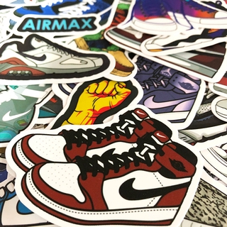 supreme airmax  nike รองเท้ากีฬา NBA sport fashion สติกเกอร์กันน้ำรูปแบบที่แตกต่างกัน  สเก็ตบอร์ด sticker 50 ชิ้น