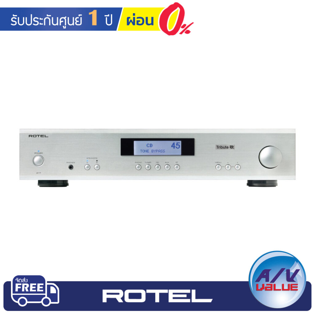 rotel-a11-tribute-stereo-integrated-amplifier-silver